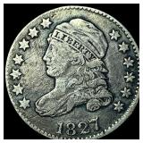 1827 Silver Capped Bust Dime NEARLY  UNCIRCULATED
