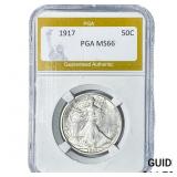 1917 Walking Liberty Half Dollar PGA MS66