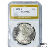 1882-S Morgan Silver Dollar PGA MS67+