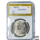 1890-O Morgan Silver Dollar PGA MS64