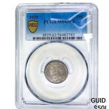 1920 Mercury Silver Dime PCGS MS63 FB