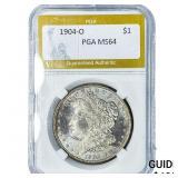 1904-O Morgan Silver Dollar PGA MS64