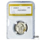 1928-D Standing Liberty Quarter PGA MS63+
