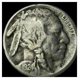1924-S Buffalo Nickel NEARLY UNCIRCULATED