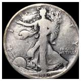 1919-D Silver Walking Liberty Half Dollar  LIGHTL