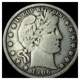 1906 Barber Half Dollar NEARLY UNCIRCULATED