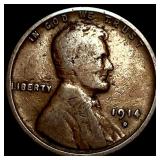 1914-D Lincoln Wheat Cent NEARLY UNCIRCULATED