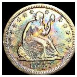 1847-O Silver Seated Liberty Quarter UNCIRCULATED