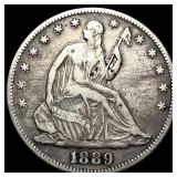 1889 Seated Liberty Half Dollar NEARLY UNCIRCULATE