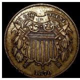 1870 Copper 2 Cents CLOSELY UNCIRCULATED