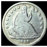 1839 Silver Half Dime NICELY CIRCULATED