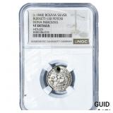 (c.1848) Bolivia Silver Dona Mercedes Medal NGC VF