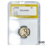 1916 Buffalo Nickel PGA MS65