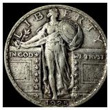 1925 Standing Liberty Silver Quarter NEARLY UNCIRC