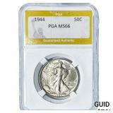 1944 Walking Liberty Half Dollar PGA MS66