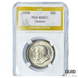 1936 Cleveland Half Dollar PGA MS67+