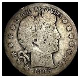 1895 Silver Barber Half Dollar NICELY CIRCULATED