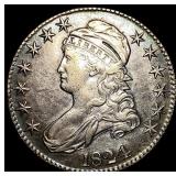 1824 Capped Bust Half Dollar NEARLY UNCIRCULATED