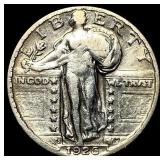 1926-S Silver Standing Liberty Quarter NEARLY UNCI