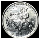 1925 Silver Stone Mountain Half Dollar GEM BU