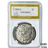 1900-O Morgan Silver Dollar PGA MS63