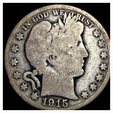 1915 Barber Half Dollar NICELY CIRCULATED