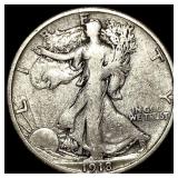 1918-S Silver Walking Liberty Half Dollar NEARLY U