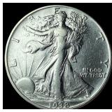 1938-D Silver Walking Liberty Half Dollar  UNCIRC
