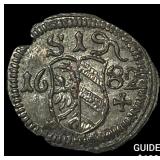 1682 German States Nuremberg Billon Pfennig