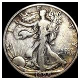 1929-S Silver Walking Liberty Half Dollar NEARLY U