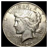 1923-S Silver Peace Dollar NEARLY UNCIRCULATED