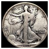 1917-S REV Silver Half Dollar (Walking Liberty) LI