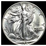 1941 Silver Walking Liberty Half Dollar UNCIRCULAT