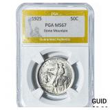 1925 Stone Mountain Half Dollar PGA MS67