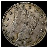 1912 Liberty Head Nickel CLOSELY UNCIRCULATED