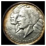 1936 Arkansas Centennial Silver Half Dollar CHOICE