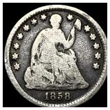 1858-O Silver Half Dime LIGHTLY CIRCULATED