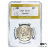 1936 Cleveland Half Dollar PGA MS67