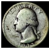 1932-D Silver Washington Quarter LIGHTLY CIRCULATE