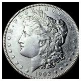1902 Silver Morgan Dollar CLOSELY UNCIRCULATED
