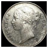 1840 Silver One Rupee East India Company UNCIRCULA