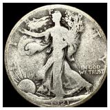 1921-S Silver Walking Liberty Half Dollar NICELY C