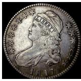 1817 Capped Bust Half Dollar NEARLY UNCIRCULATED