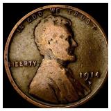 1914-D Lincoln Wheat Cent LIGHTLY CIRCULATED