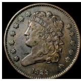 1835 Braided Hair Half Cent CLOSELY UNCIRCULATED