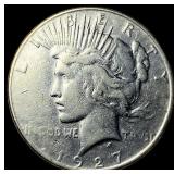 1927 Silver Peace Dollar CLOSELY UNCIRCULATED
