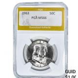 1963 Franklin Half Dollar PGA MS66