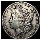1904 Silver Morgan Dollar LIGHTLY CIRCULATED