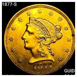 1877-S $2.50 Gold Quarter Eagle CHOICE BU