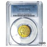 1913 $5 Gold Half Eagle PCGS MS63